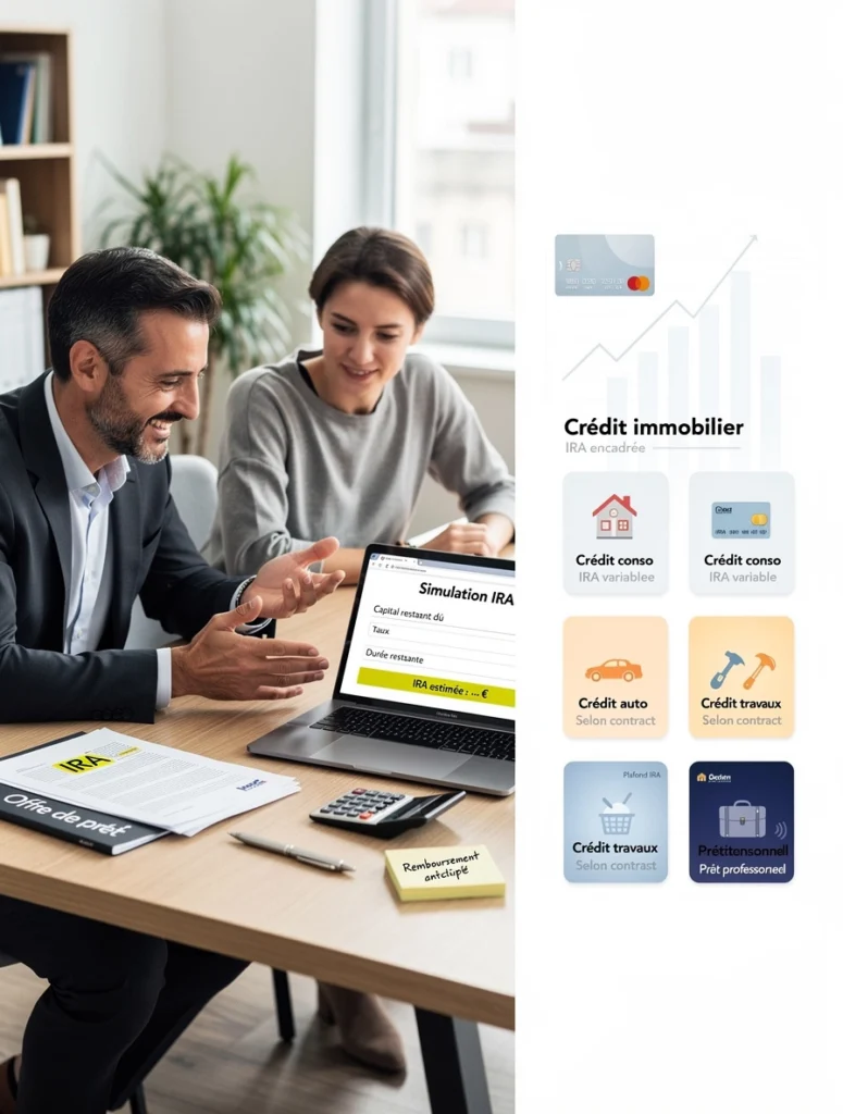 un homme et une femme parlent de montant des IRA un homme et une femme parlent de montant des IRA